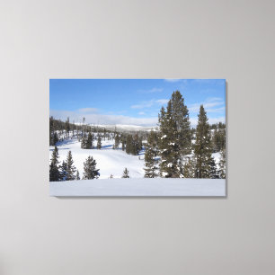 Yellowstone Winterlandschaft Fotografie Leinwanddruck