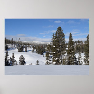 Yellowstone Winterlandschaft Fotografie Poster