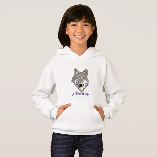 Yellowstone Wolf Hoodie (Vorne ganz)
