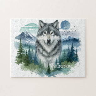 Yellowstone Wolf Jigsaw Puzzle