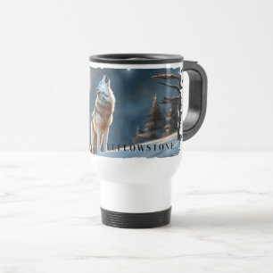 Yellowstone Wolf Travel Mug Reisebecher