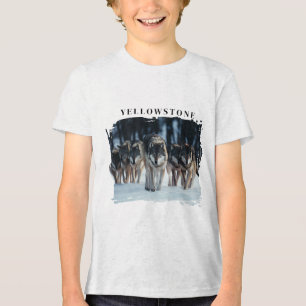 Yellowstone Wolves Kids Tri-Blend Shirt