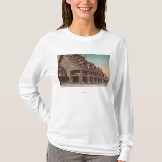 Yellowstone, WY - Eingang des alten zuverlässigen T-Shirt (Vorderseite)