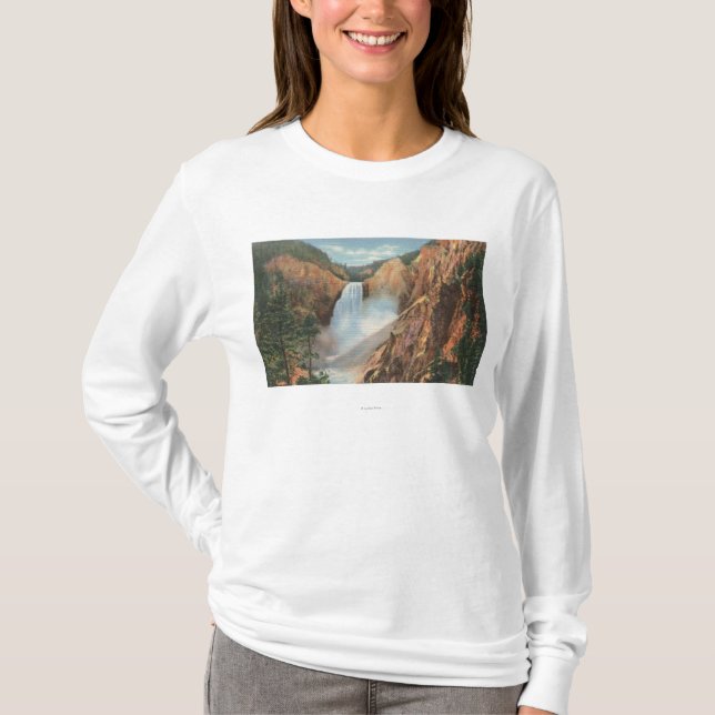 Yellowstone, WY - Great Falls und großartiges T-Shirt (Vorderseite)