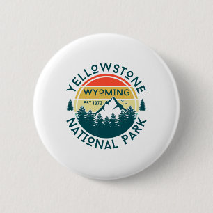 Yellowstone Wyoming Natur Wandern Outdoor Reisen Button