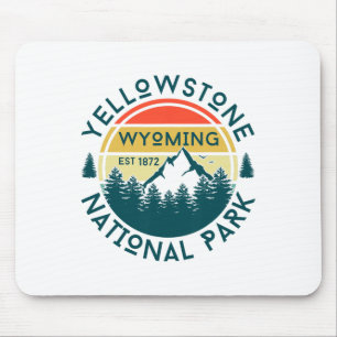Yellowstone Wyoming Natur Wandern Outdoor Reisen Mousepad