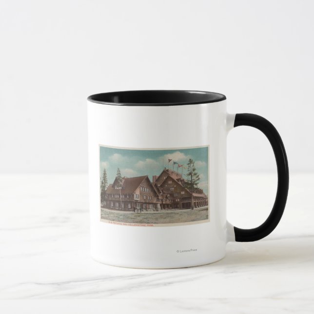 Yellowstone, WYView des ganzen alten, treuen Gasth Tasse (Rechts)