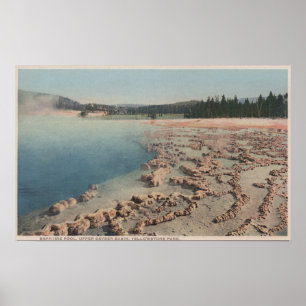 Yellowstone, WYView des Saphir-Pools Poster