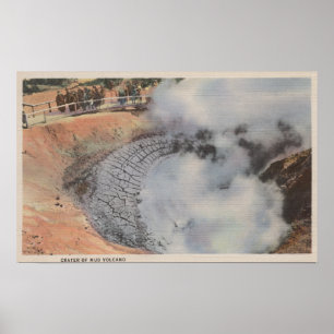 Yellowstone, WYView of Crater of Mud Volcano Poster