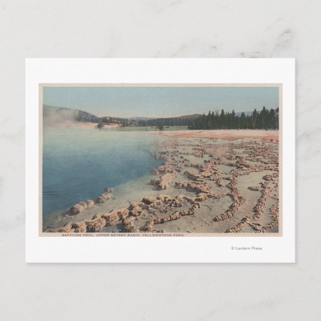 Yellowstone, WYView of Sapphire Pool Postkarte (Vorderseite)