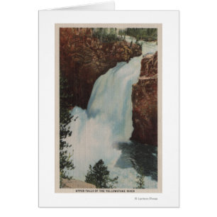 Yellowstone, WYWiew of Yellowstone River Falls