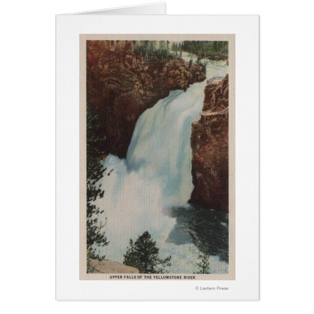 Yellowstone, WYWiew of Yellowstone River Falls (Vorne)