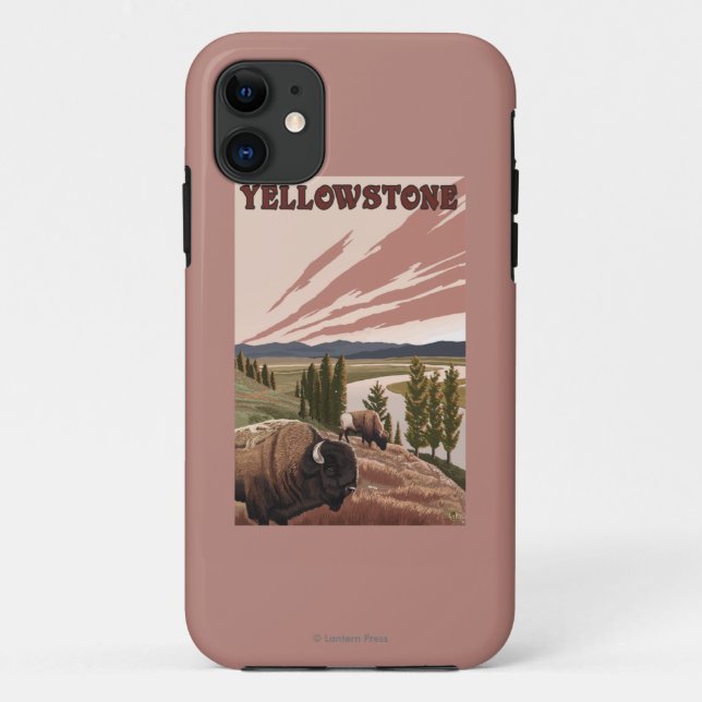 YellowstoneBison Szene Case-Mate iPhone Hülle (Rückseite)