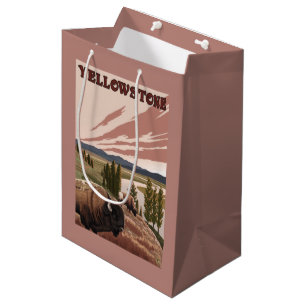 YellowstoneBison Szene Mittlere Geschenktüte