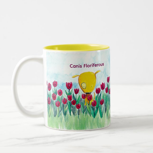 Yelodoggie "Canis Floriferous" Kaffeetasse (Links)