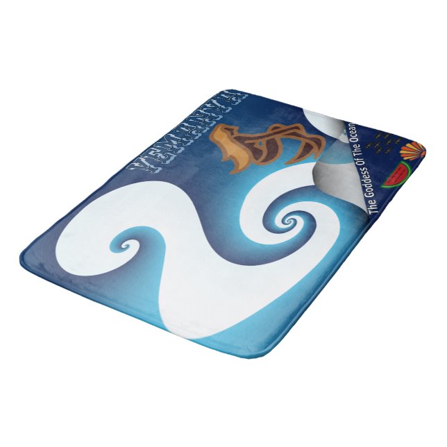 Yemanya-Göttin Badematte (Schrägansicht)