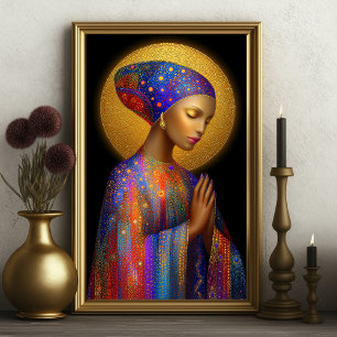 Yemaya Goddess of Liebe Protection Healing Portrai Poster