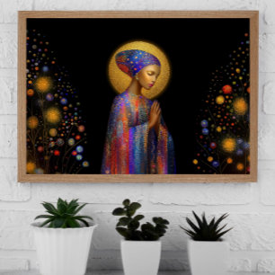 Yemaya Goddess of Liebe Protection Healing Portrai Poster