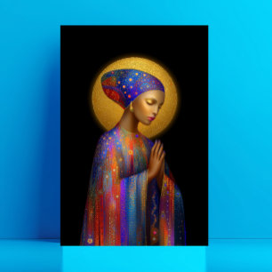 Yemaya Goddess of Liebe Protection Healing Portrai Postkarte