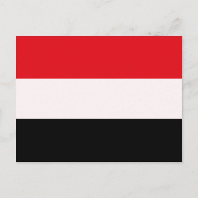 YEMEN FLAG POSTKARTE (Vorderseite)