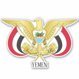 Yemen National Emblem Patriotic Aufkleber