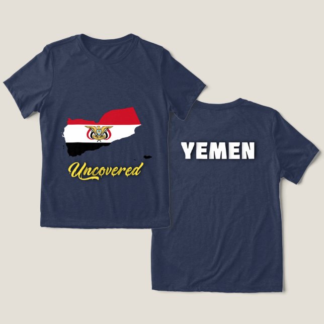 YEMEN Special Tourist Geschenk klassisch individue Tri-Blend Shirt (Design Vorderseite & Rückseite)