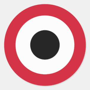 Yemeni Air Force Roundel Runder Aufkleber