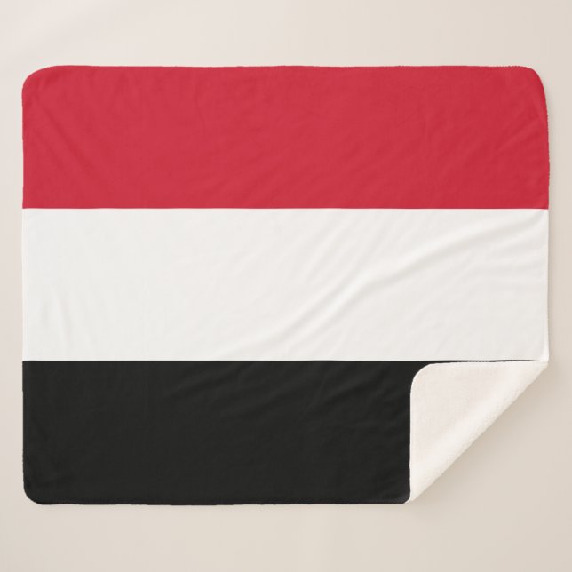 Yemeni Flag Sherpadecke (Vorderseite (Horizontal))