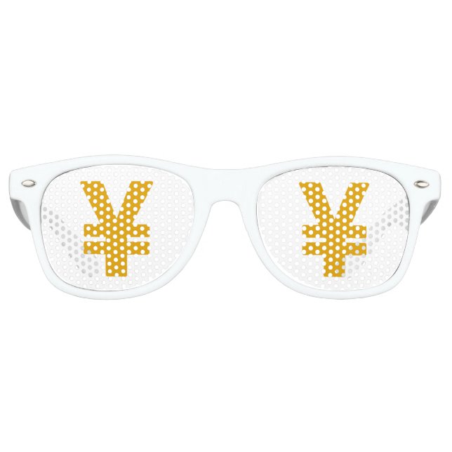 Yen sign partybrille (Vorderseite)