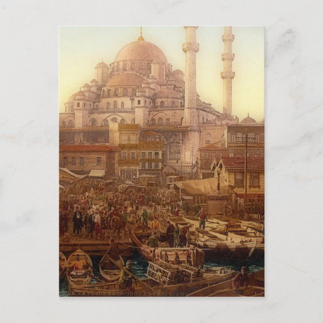 Yeni Cami Moschee und Eminö nü Bazar - ISTANBUL Postkarte (Vorderseite)