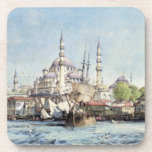Yeni Jami und St. Sophia vom goldenen Horn, Winkel Getränkeuntersetzer