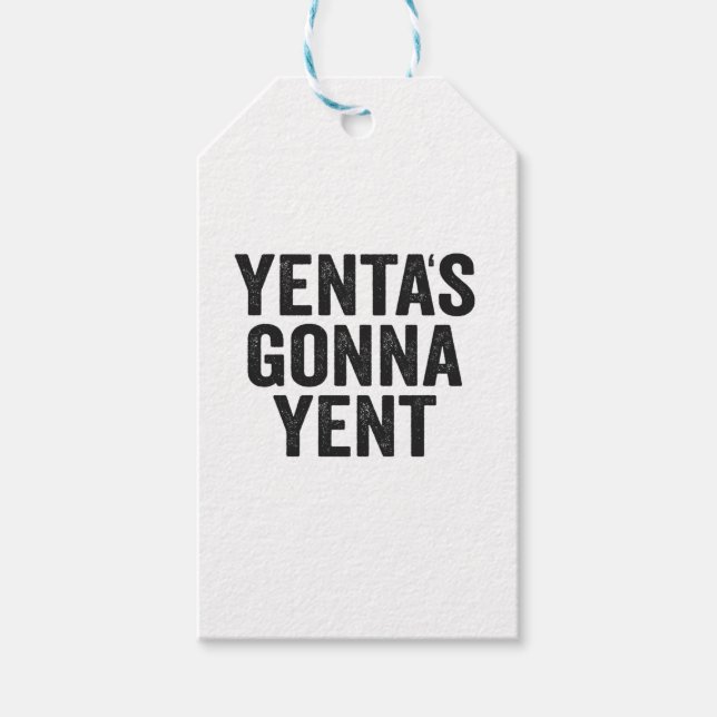 Yenta’s Gonna Yent Funny Jewish Hanukkah Holiday Geschenkanhänger (Vorderseite)