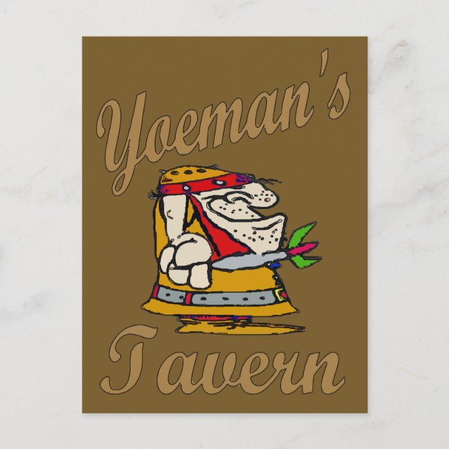 Yeoman's Tavern, Dart Player Postkarte (Vorderseite)