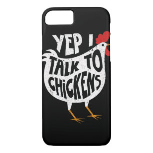 Yep Ich spreche mit Hühnern Funny Vintag Chicken F Case-Mate iPhone Hülle