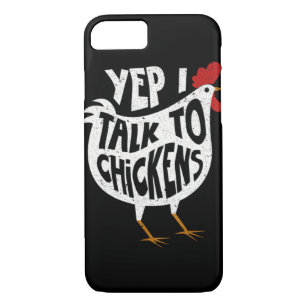 Yep Ich spreche mit Hühnern Shirt Niedlichen Hühne Case-Mate iPhone Hülle