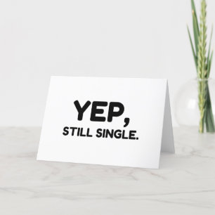 Yep, Stiller Single Feiertagskarte