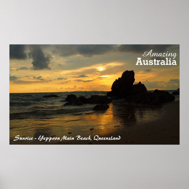 Yeppoon-Sonnenaufgangsblase Poster (Vorne)