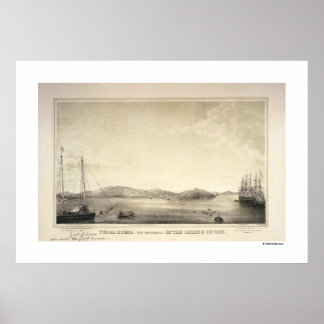 Yerba Buena (jetzt San Francisco) Frühjahr 1837 Po Poster