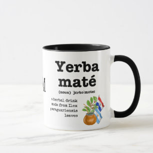 YERBA MATE Definition Monogramm Tasse