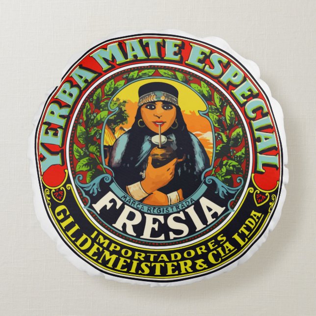 YERBA MATE RUNDES KISSEN (Vorderseite)