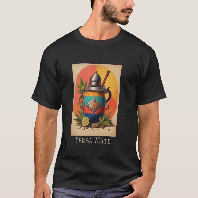 Yerba Mate Vintag Psychedelic T-Shirt (Vorderseite)