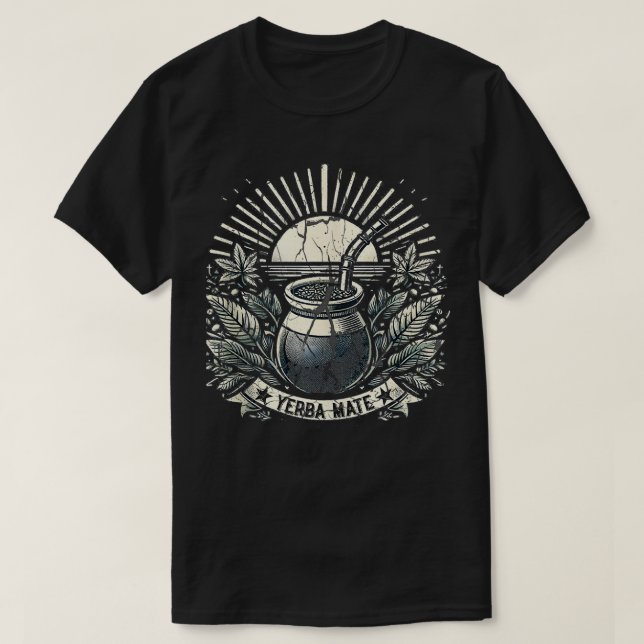 Yerbaholic Yerba Mate Argentina Tea Drinker Hippie T-Shirt (Design vorne)