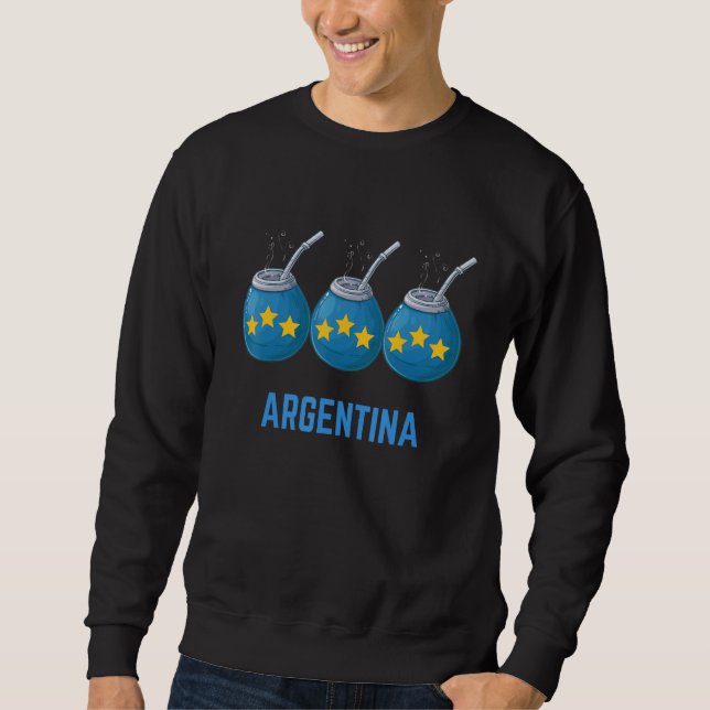 Yerbaholic Yerba Mate Lover Funny Argentinian Arge Sweatshirt (Vorderseite)