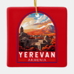 Yerevan Armenia Reisen Kunst Vintag Keramikornament<br><div class="desc">Yerevan Retro Vektor Reise Design. Jerewan,  die armenische Hauptstadt,  ist von einer großen sowjetischen Architektur geprägt.</div>