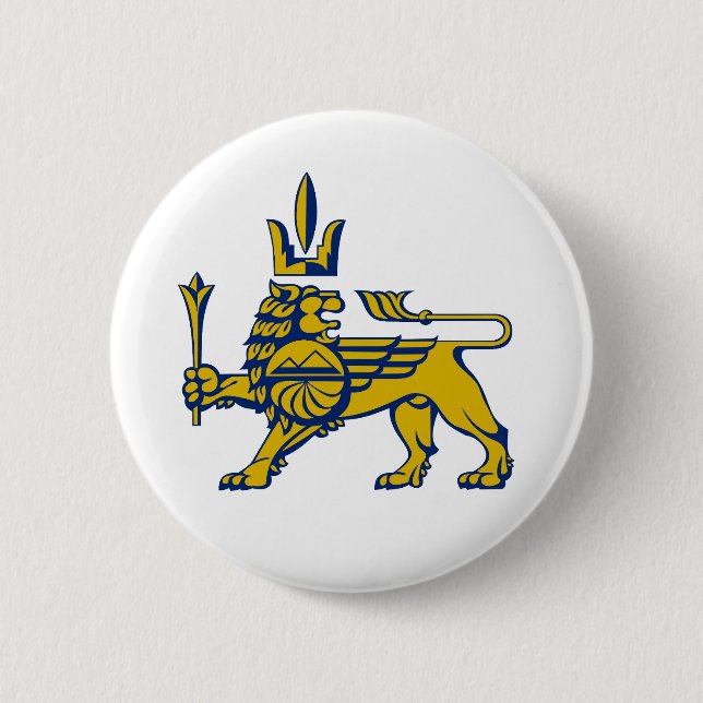  Yerevan city lion symbol Coat arms flag Armenia e Button (Vorderseite)