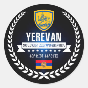 Yerevan Runder Aufkleber