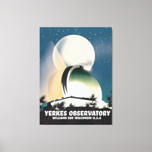 Yerkes-Observatorium Williams Bay, Wisconsin, USA, Leinwanddruck