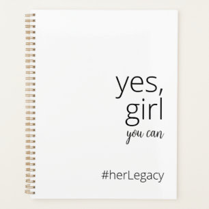 Yes Girl You Can - Feminist Motivierend Planer
