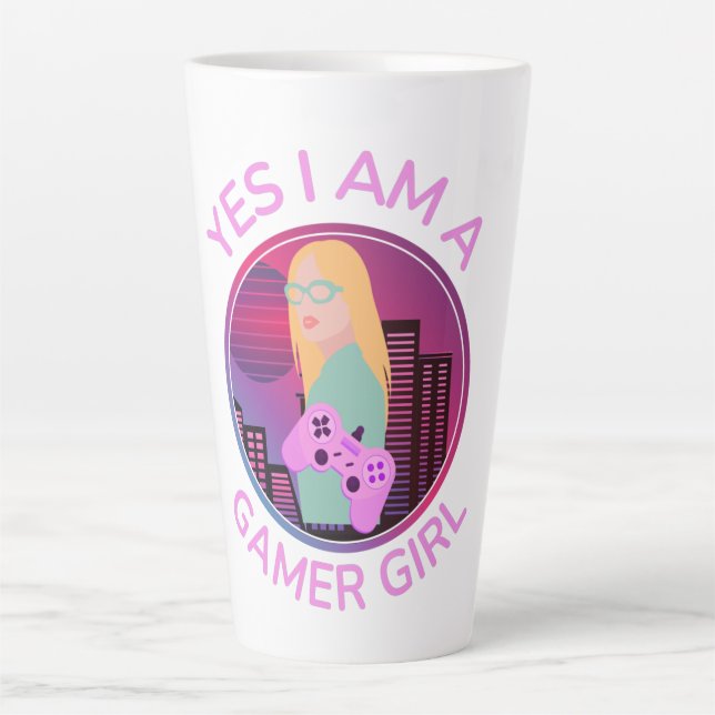 YES I AM A GAMER GIRL MILCHTASSE (Vorderseite)