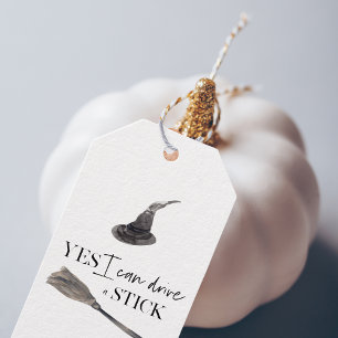 Yes I Can Drive A Stick Fun Happy Halloween Geschenkanhänger